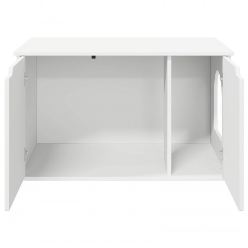 Kat Hus Hvid 85 x 55 x 50 cm Konstrueret træ