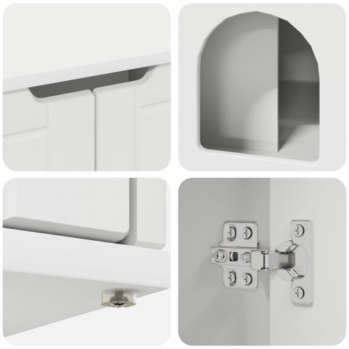 Kat Hus Hvid 85 x 55 x 50 cm Konstrueret træ