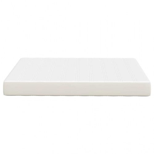 Sengemadras med madras Creme 140 x 190 cm Stof