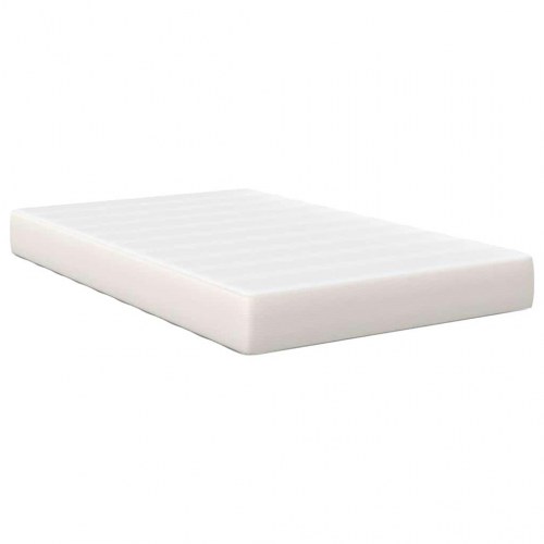 Sengemadras i creme stof 120 x 190 cm