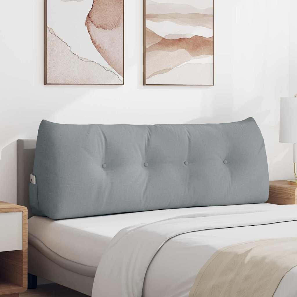 Rygpude Lysegrå 140 x 24 x 50 cm Stof