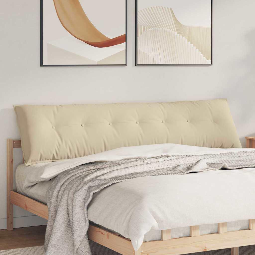 Rygpude Creme 200 x 50 cm Mikrofiberstof