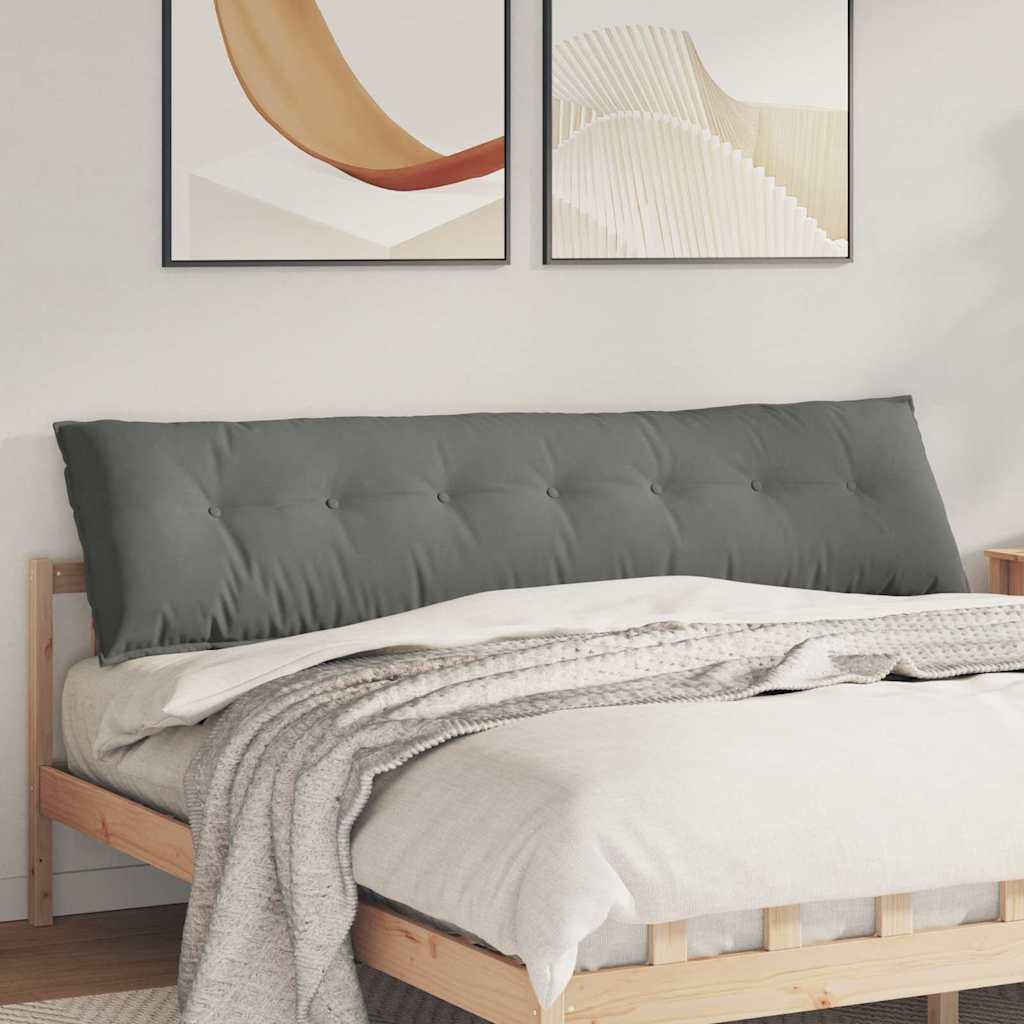 Rygpude Mørkegrå 200 x 50 cm Mikrofiberstof