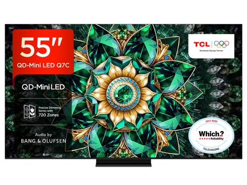 TCL 55Q7C 55" QD‑Mini LED 4K Ultra HD Smart TV – Metallic