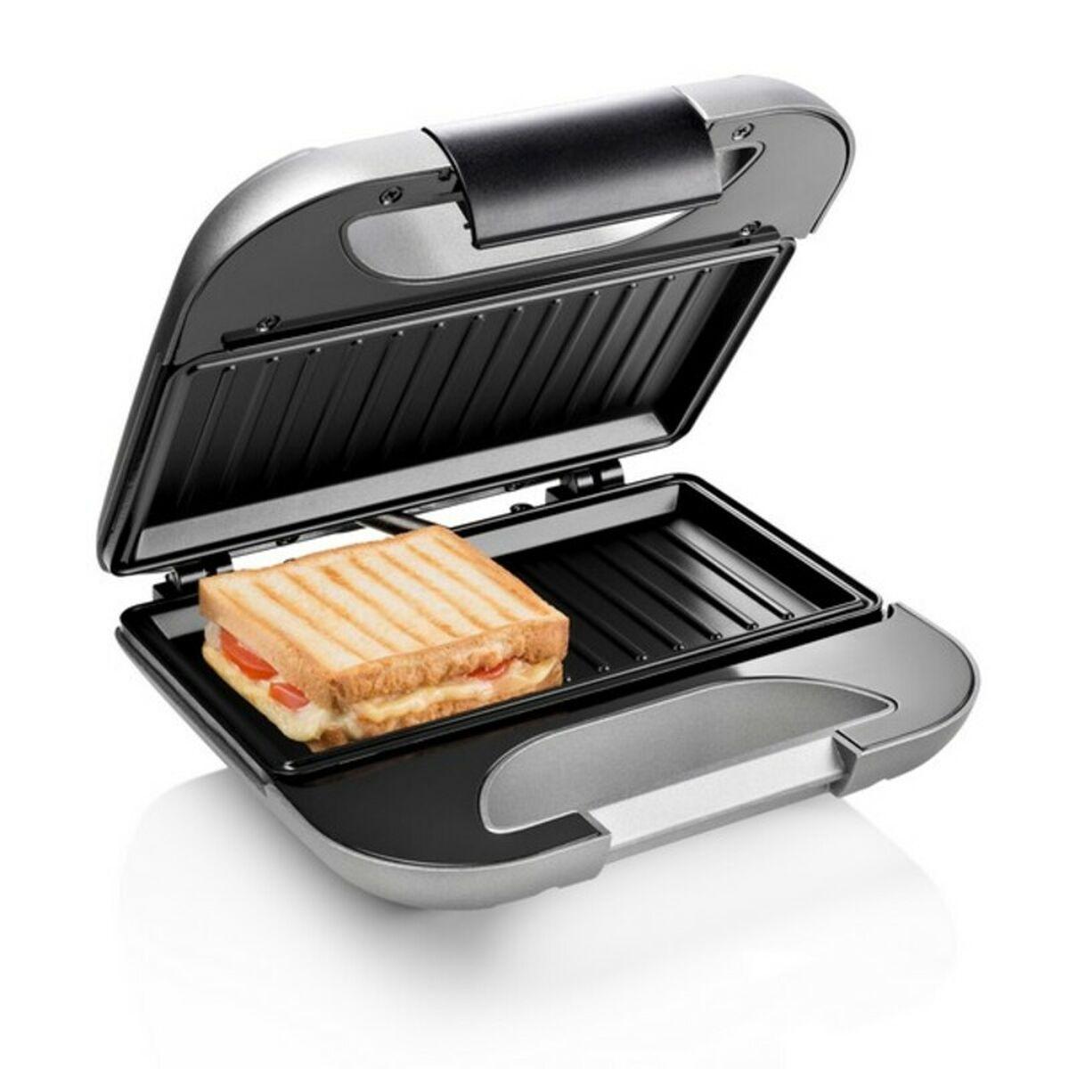 Princess 127003 sandwichgrill - sort/sølv, 750 W