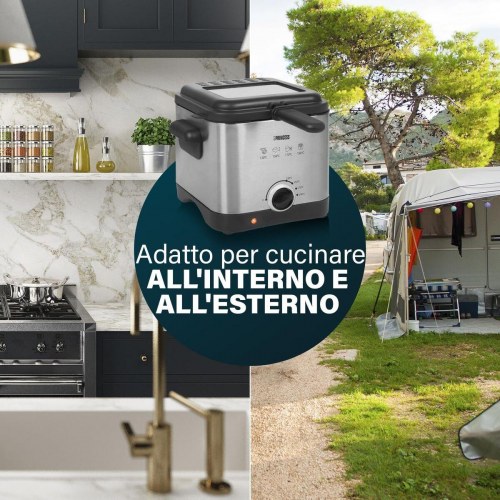 Princess 182612 mini-frituregryde - stål, 1,5 l, 1000 W