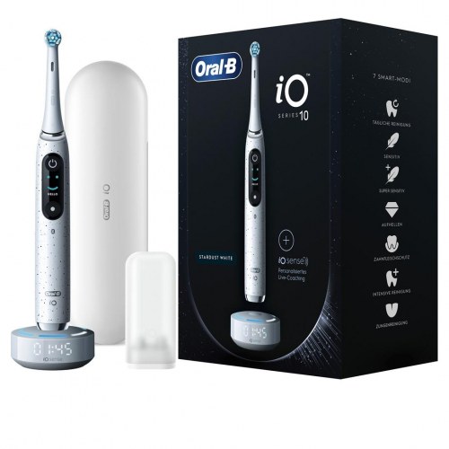 Oral-B iO Series 10 elektrisk tandbørste - hvid (roterende/oscillerende)