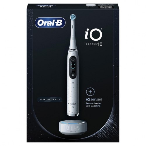 Oral-B iO Series 10 elektrisk tandbørste - hvid (roterende/oscillerende)