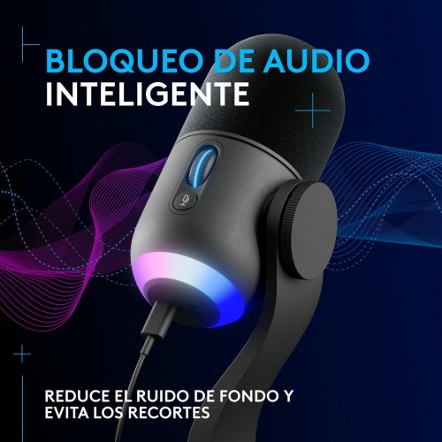 Logitech 988-000569 gaming mikrofon med USB og LIGHTSYNC RGB - Sort