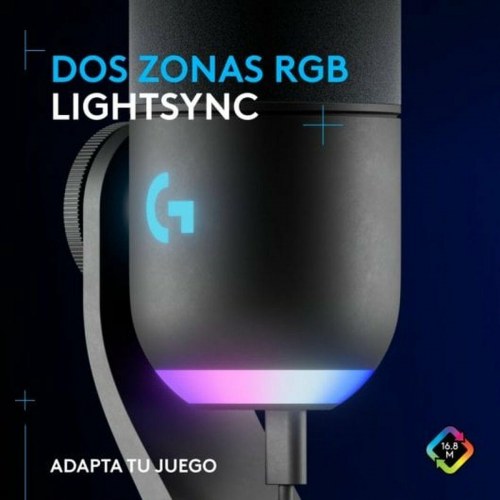 Logitech 988-000569 gaming mikrofon med USB og LIGHTSYNC RGB - Sort