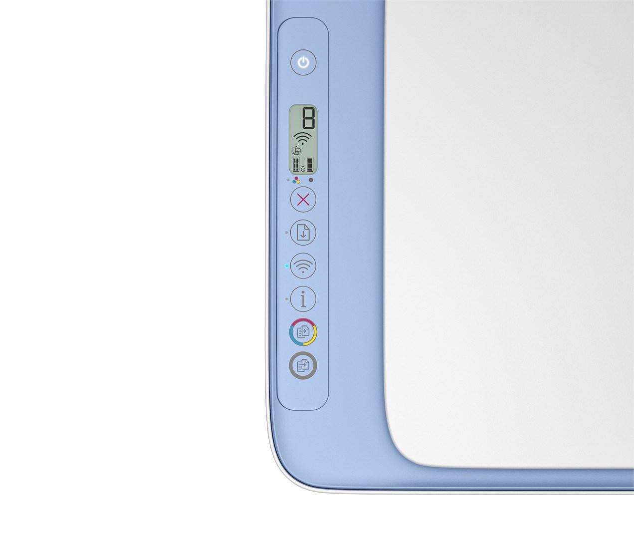 HP DeskJet 2822e trådløs alt-i-én farveprinter, kopimaskine og scanner - Blue Breeze