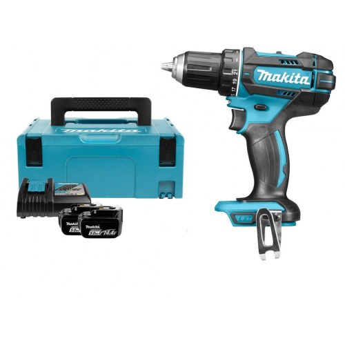 Makita akku boremaskine/skruemaskine 18 V - 2x 5,0 Ah Li‑ion, 62/36 Nm, LED