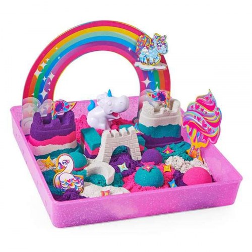 Spin Master Kinetic Sand - Unicorn Kingdom sæt, multifarvet