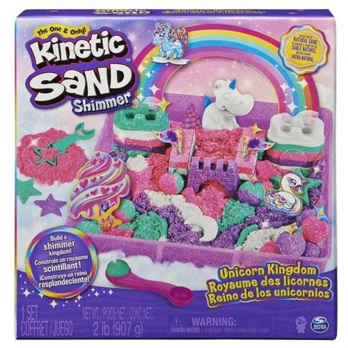 Spin Master Kinetic Sand - Unicorn Kingdom sæt, multifarvet