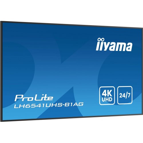 iiyama ProLite LH6541UHS-B1AG 65" 4K signage-skærm - 500 cd/m², 24/7, sort