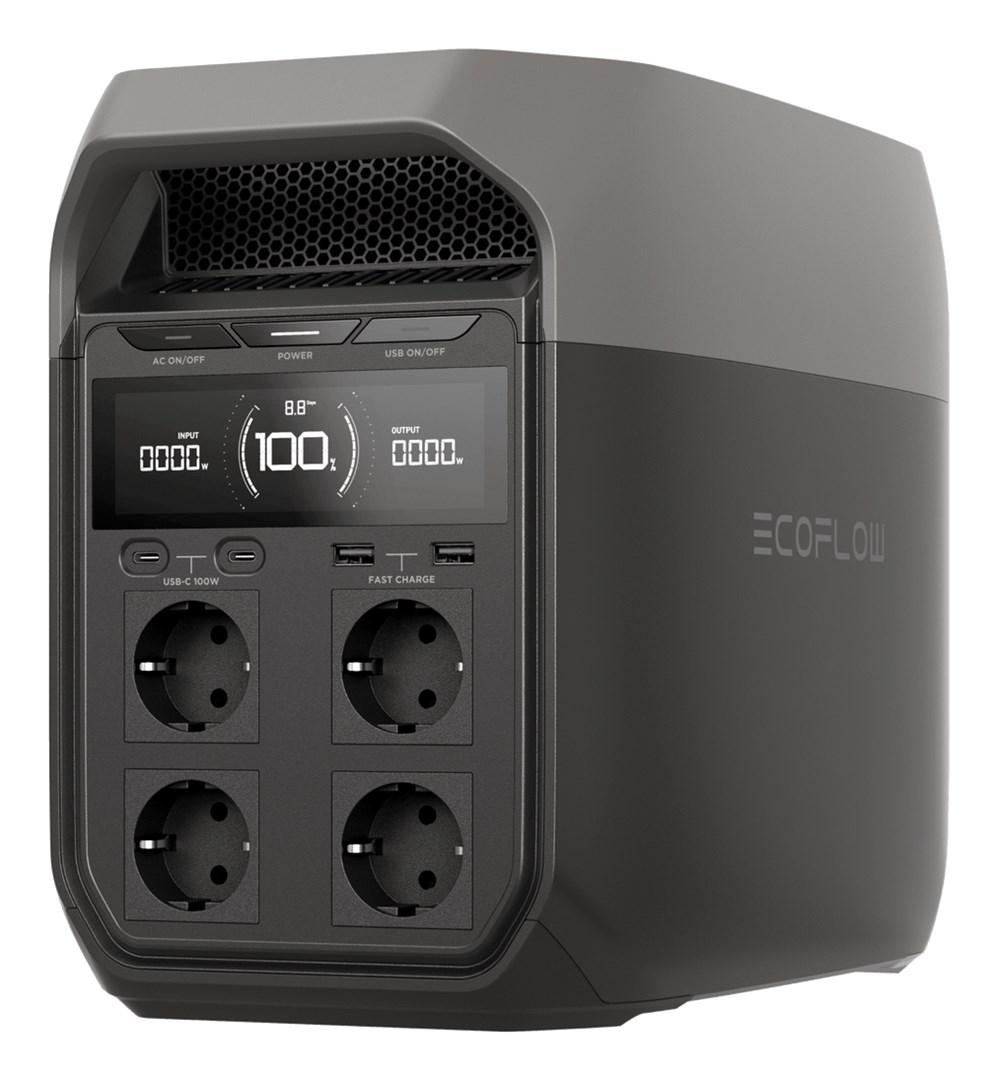 EcoFlow DELTA bærbar power station - 1.024 Wh LiFePO4, 1.800 W billede
