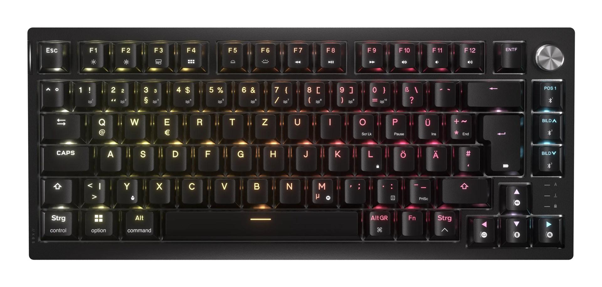 Corsair K65 TKL trådløst gamingtastatur – mekanisk, RGB billede