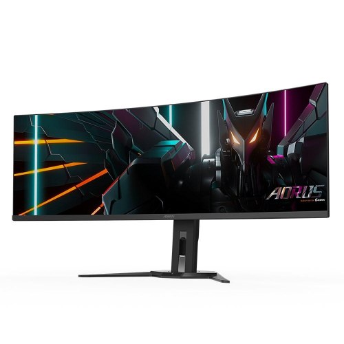 Gigabyte Aorus CO49DQ 49" OLED buet gaming-skærm - 5120 × 1440, 1800R, 144 Hz, 0,03 ms, HDMI 2.1, KVM, FreeSync Premium Pro