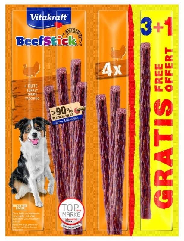 Vitakraft Beef Stick kalkun – hundegodbid 3+1