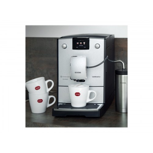 NIVONA CafeRomatica 7 Series NICR 769 – fuldautomatisk espressomaskine med mælkeskummer, sølv/krom