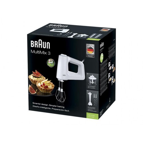 Braun MultiMix 3 HM 3135 WH håndmixer 500 W - hvid/grå