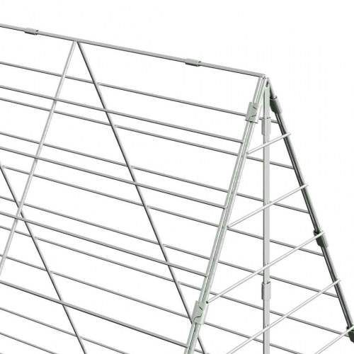 Hønsebur 2 stk Sølv 600 x 100 x 210 cm Galvaniseret stål