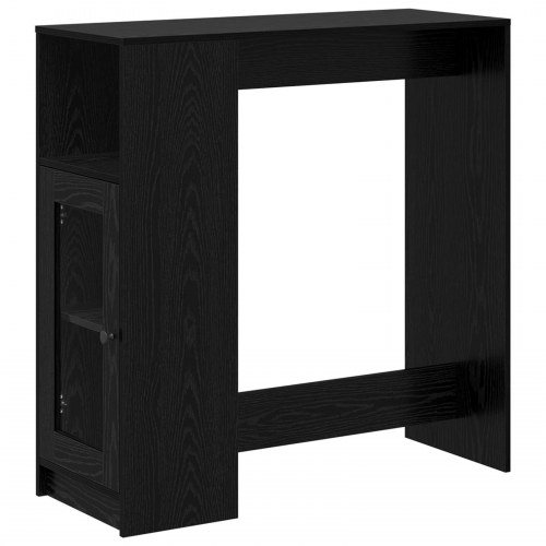 Barbord i sort eg med 3 hylder - 101 x 40 x 103,5 cm
