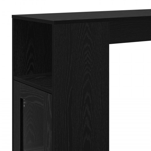 Barbord i sort eg med 3 hylder - 101 x 40 x 103,5 cm