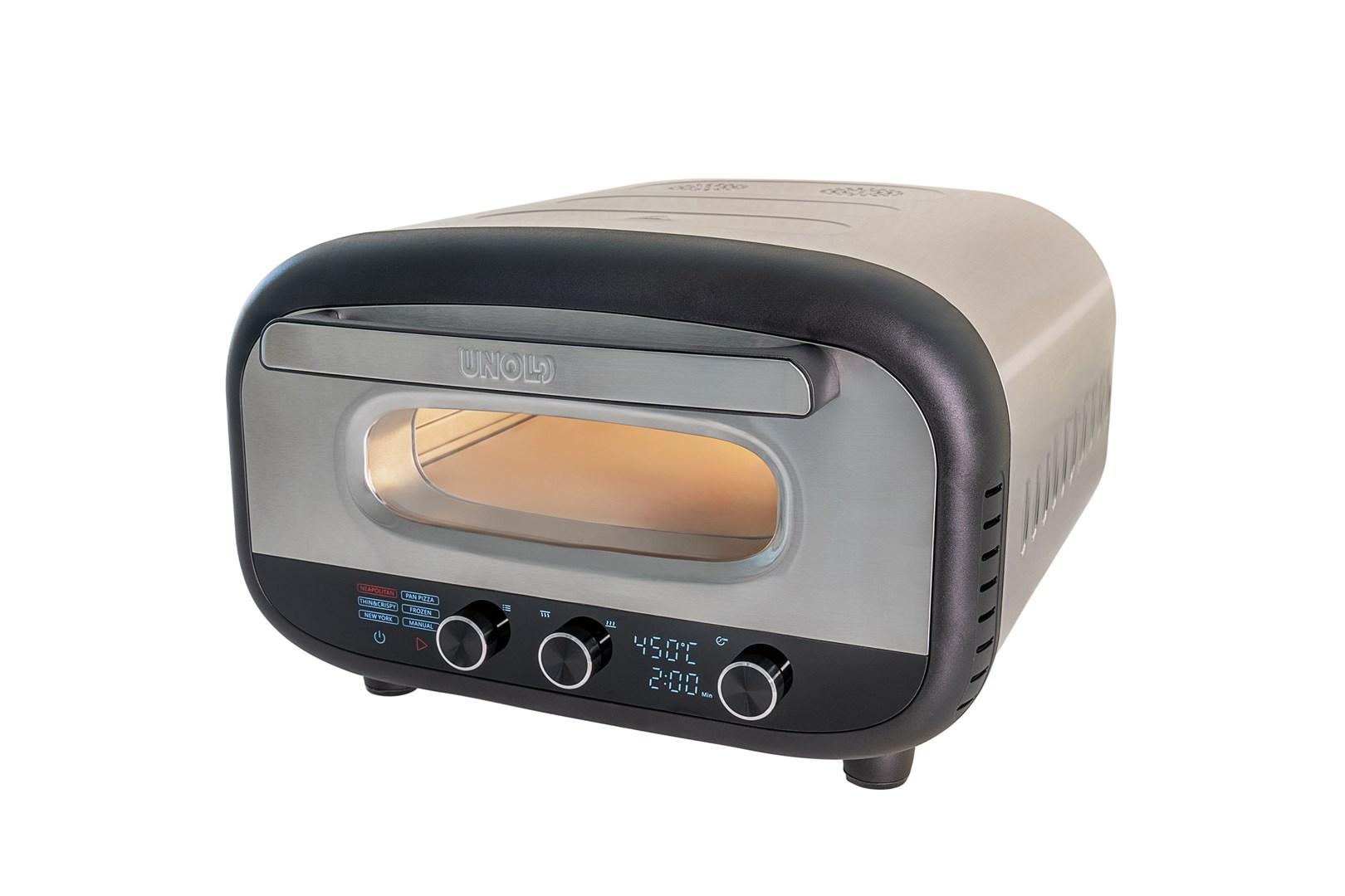Unold 68806 elektrisk pizzaovn – 1 pizza, 1.700 W, rustfrit stål billede