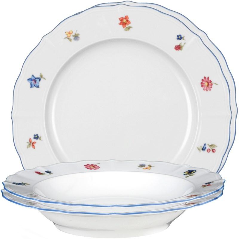 Seltmann Weiden spisestelsæt 12 dele - porcelæn, hvid