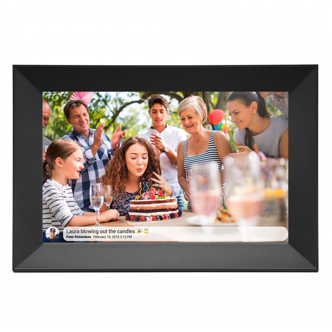 Denver PFF-1063 - 10,1" digital fotoramme med touchscreen og Wi‑Fi - Sort billede