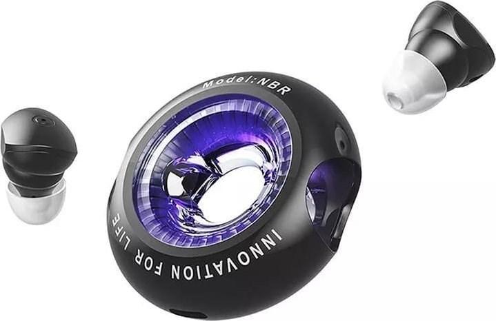 Vention NBRB0 Donut trådløse in‑ear høretelefoner med opladeetui – sort billede