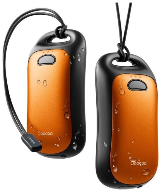 Ocoopa UT4 Urban elektronisk håndvarmer – 2 × 3.000 mAh, orange
