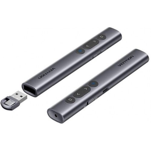 Vention præsentationspointer med grøn laser – USB, rækkevidde 50 m