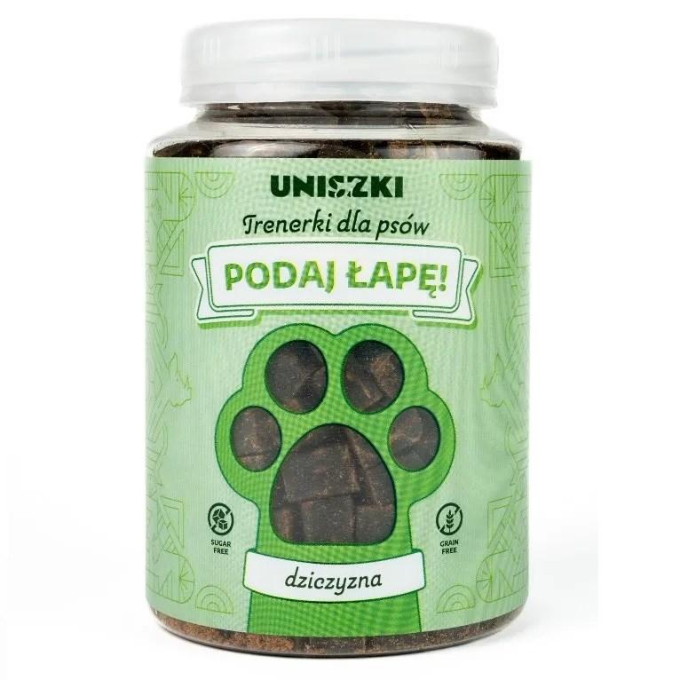 UNISZKI Podaj łapę – hundegodbidder med vildt, 210 g