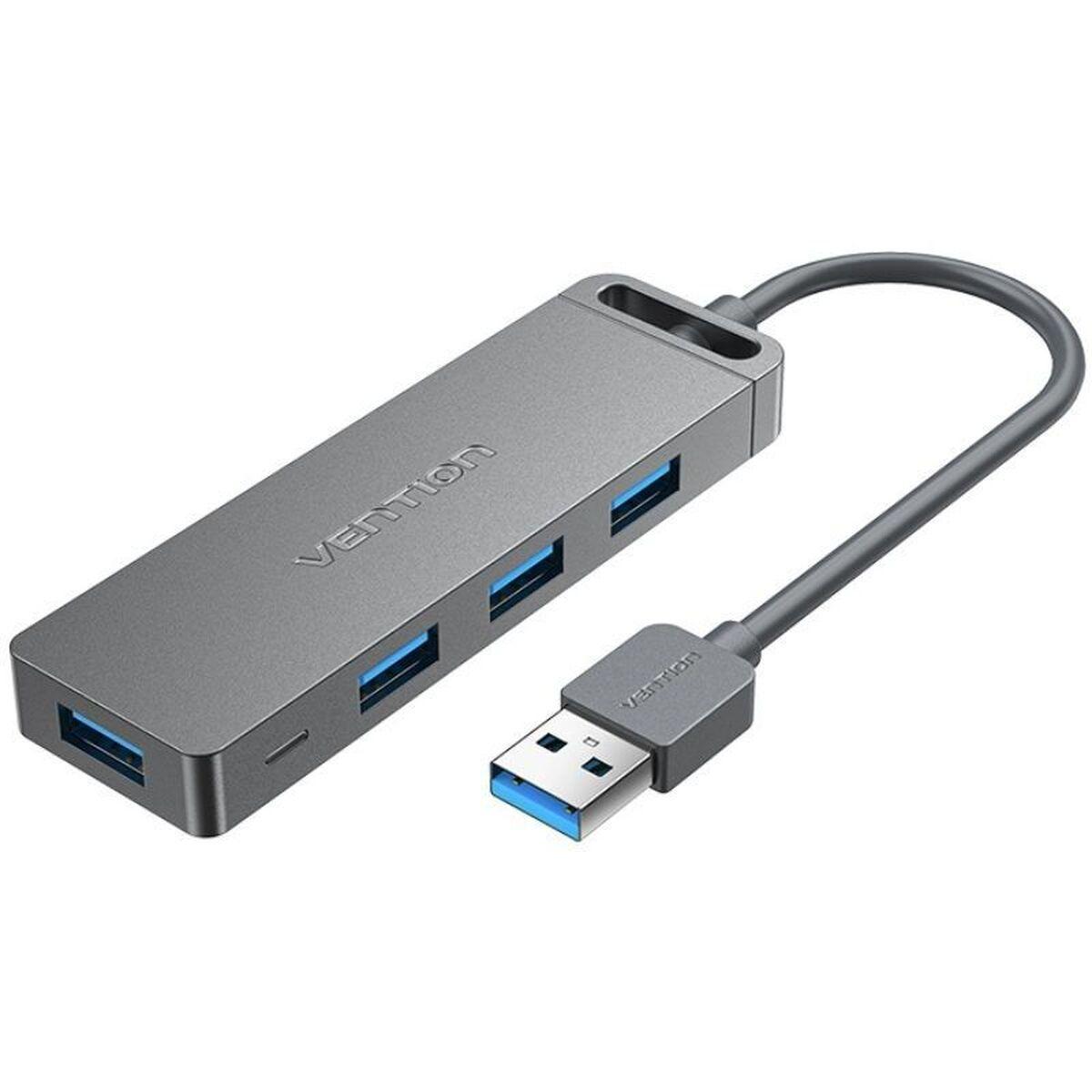 Vention CHLHB USB hub 4-porte - USB 3.0, sort
