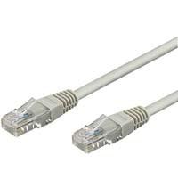 Goobay RJ45 netværkskabel CAT 5e U/UTP 50 m - grå billede