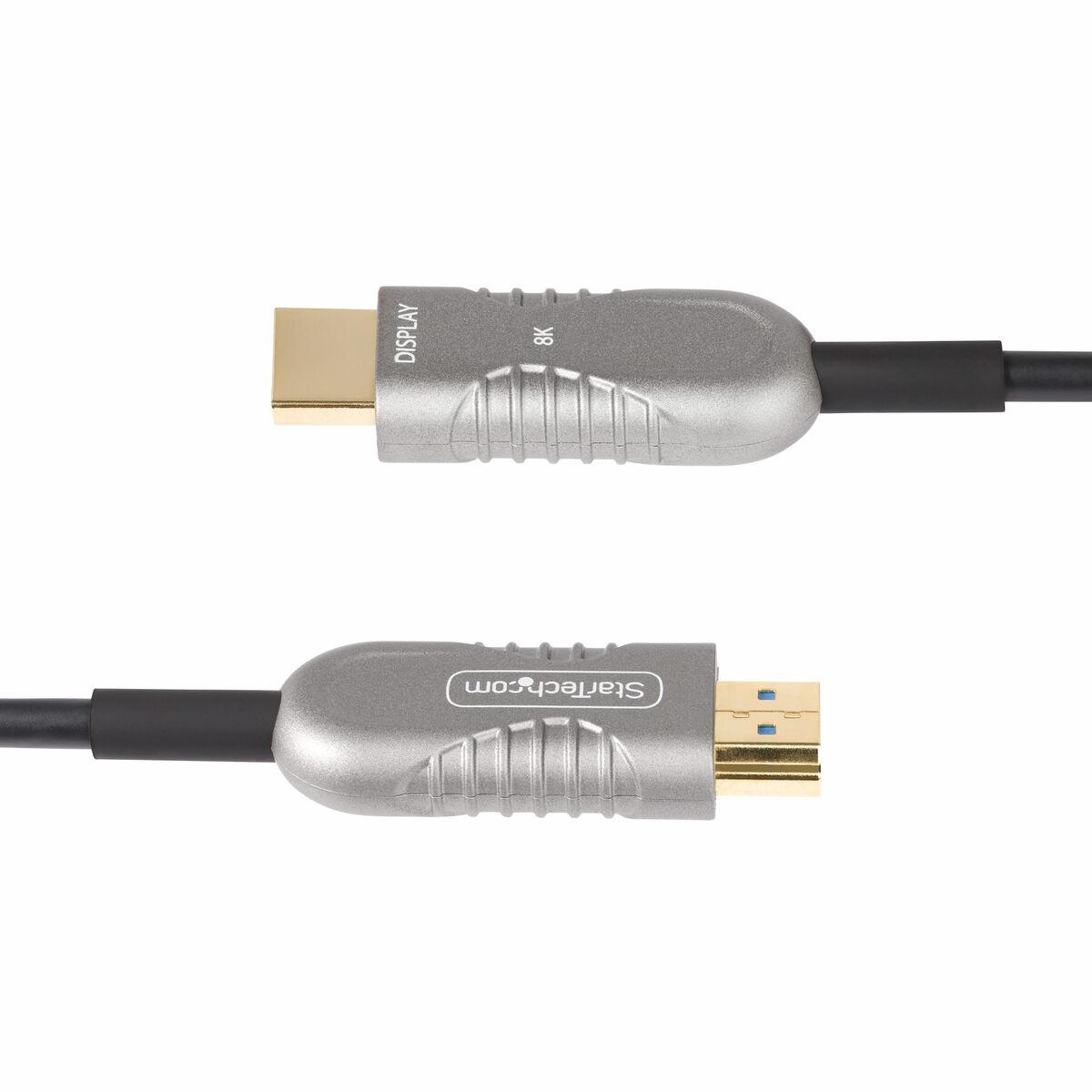 Startech HDMI-kabel 8K - 15,2 m, sort/sølv billede
