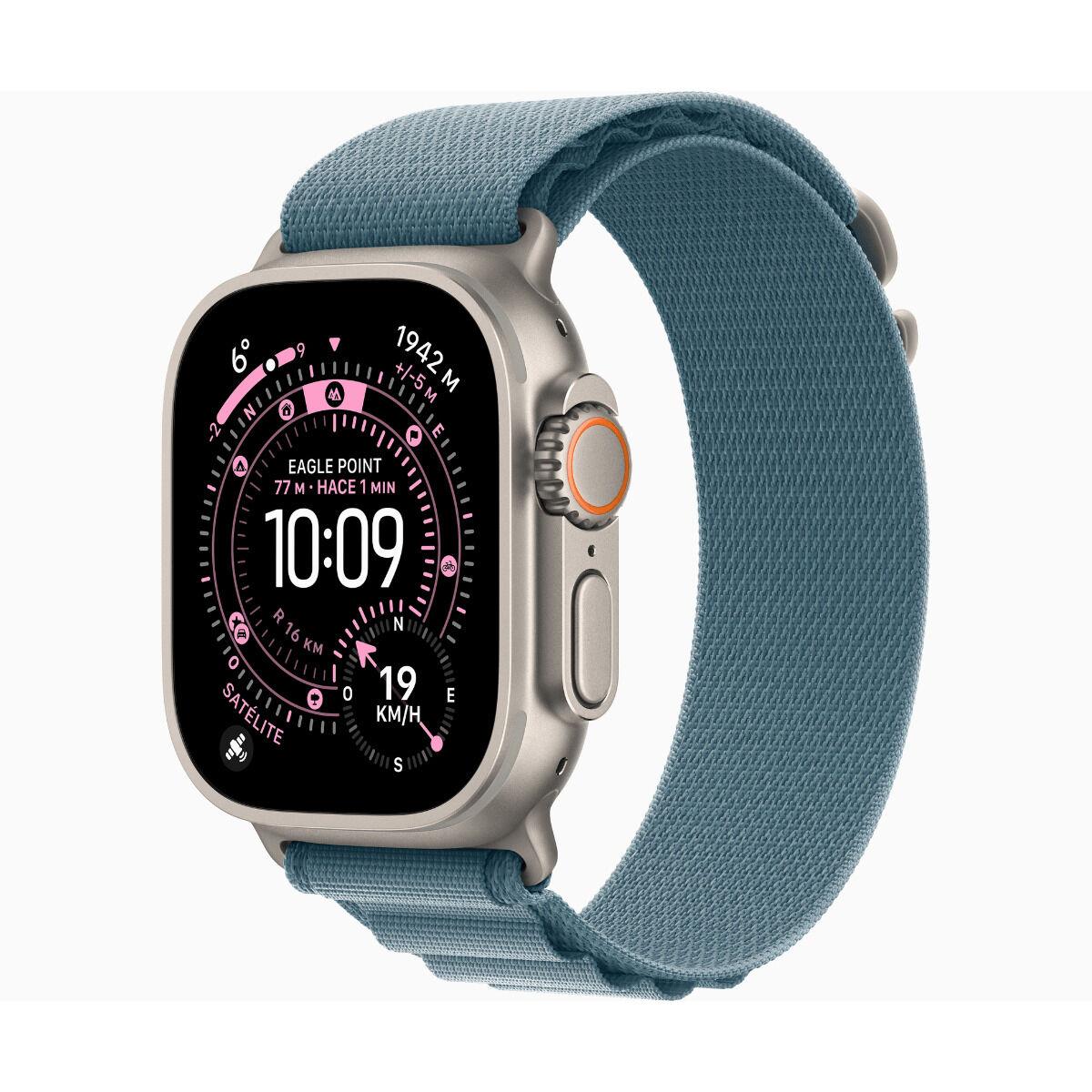 Apple Watch Ultra 3 49 mm - blå Alpine Loop, titanium billede