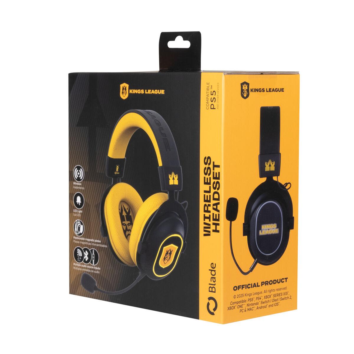 FR-TEC KL2001 trådløst gaming headset med mikrofon