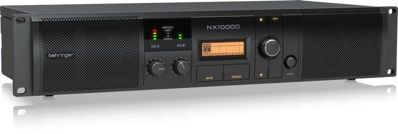 Behringer NX1000D - digital effektforstærker til scene/PA, sort billede