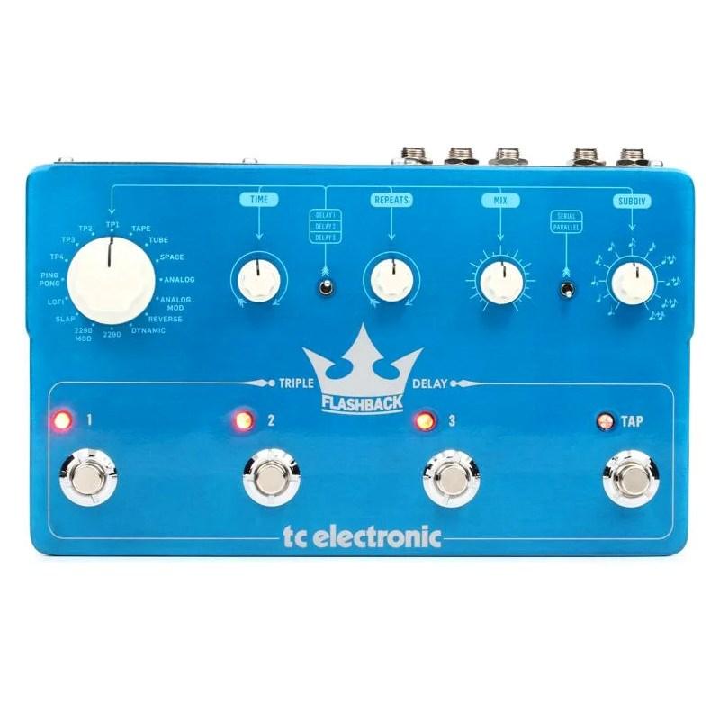 TC Electronic Flashback Triple Delay - guitar-effektpedal (blå)