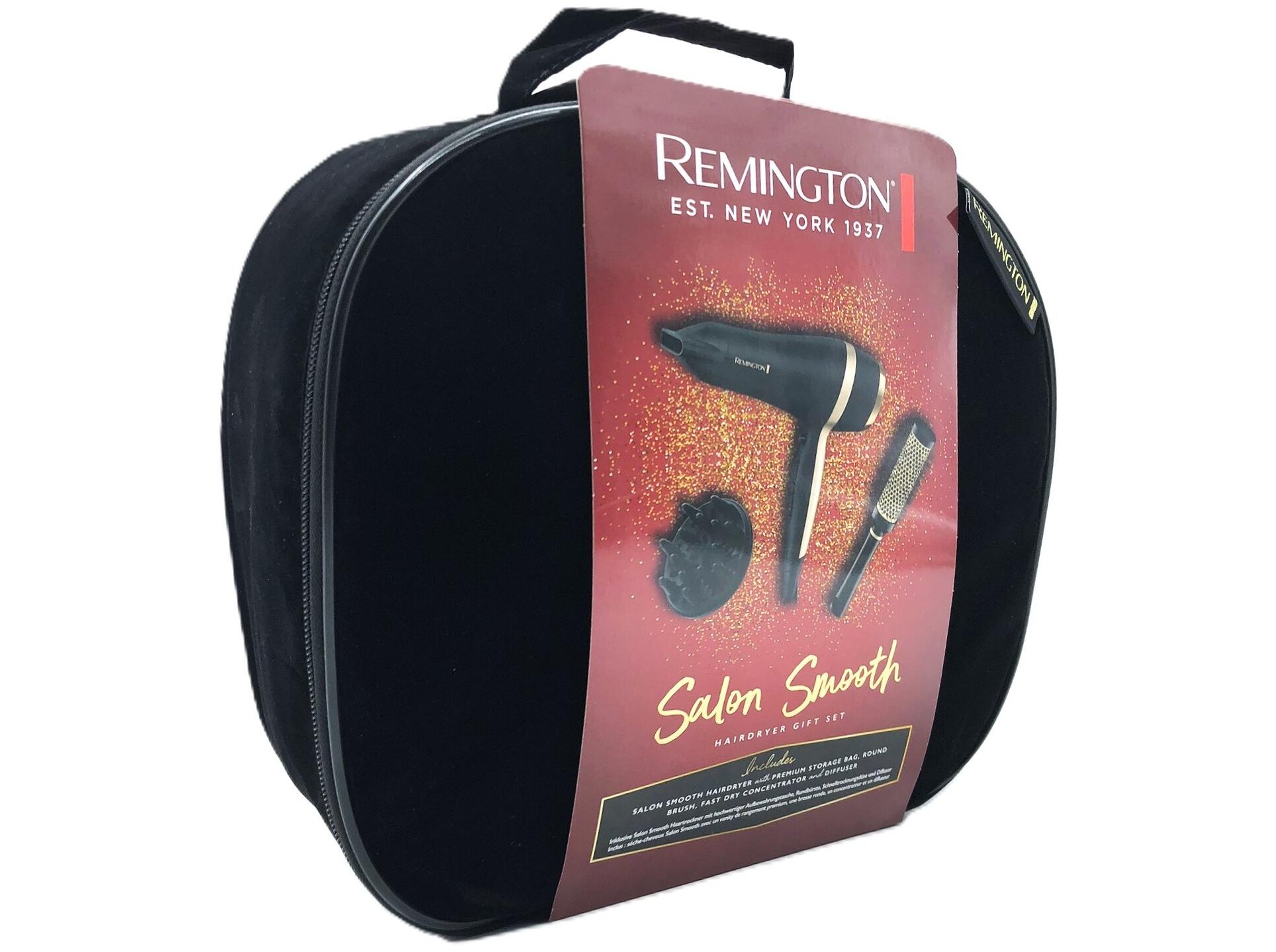 Remington D6940GP Salon Smooth hårtørrer gave­sæt - 2 hastigheder, 3 varme, 2.100 W billede