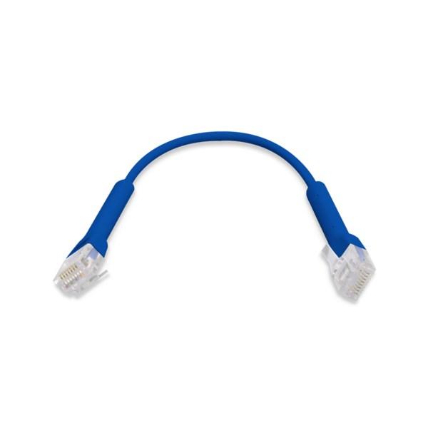 Ubiquiti UniFi Cat6 patchkabel 10 cm - blå billede