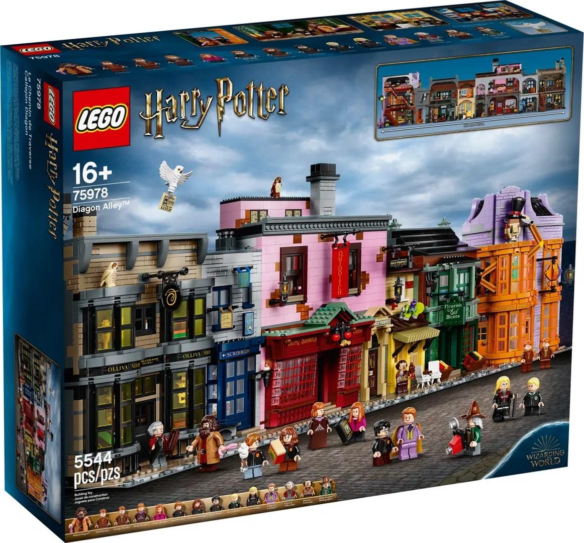 LEGO Harry Potter 75978 Diagon Alley – byggeklods-sæt til voksne 16+