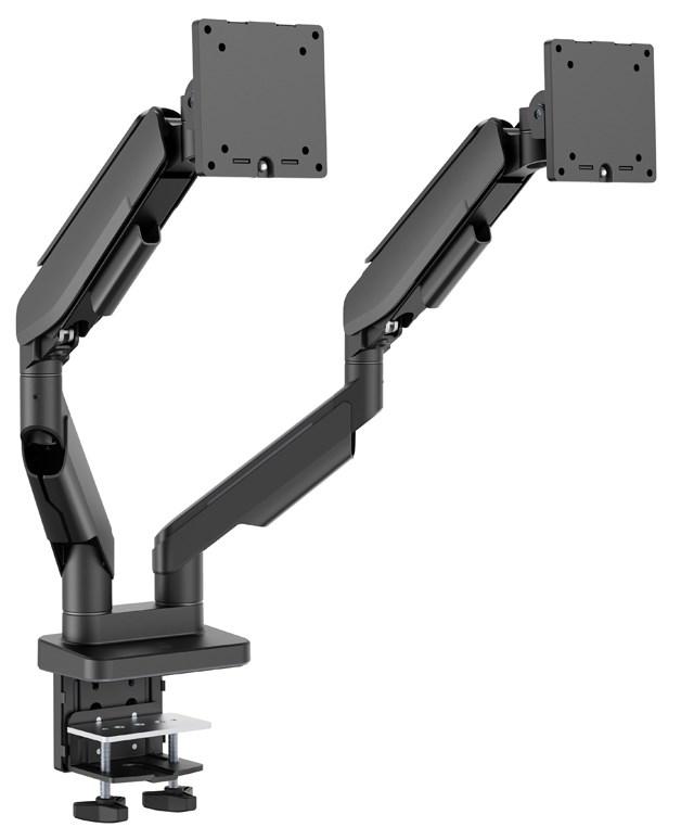 LC-POWER LC-EQ-A34B-D dobbelt skærmarm 17–34" – skrivebord, sort billede