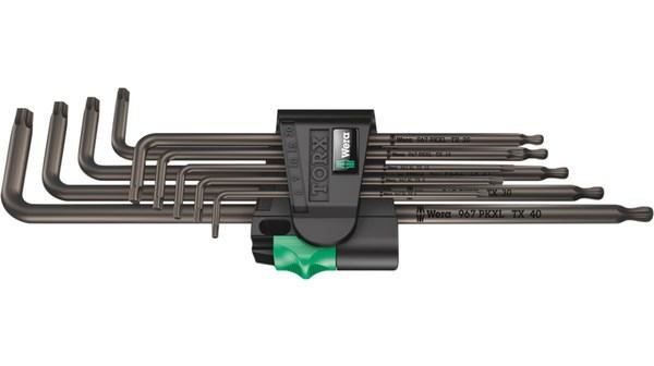Wera Torx-nøglesæt - L-form, T8-T40, 9 dele