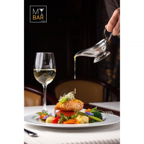 Sovsekande i stål 240 ml - sølvfarvet, 12 stk. (My Bar)