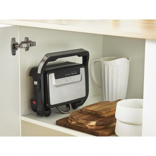Tefal GC270D10 Inicio Compact Grill - sandwichgrill 1000 W, sort/rustfrit stål