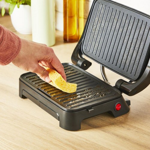 Tefal GC270D10 Inicio Compact Grill - sandwichgrill 1000 W, sort/rustfrit stål